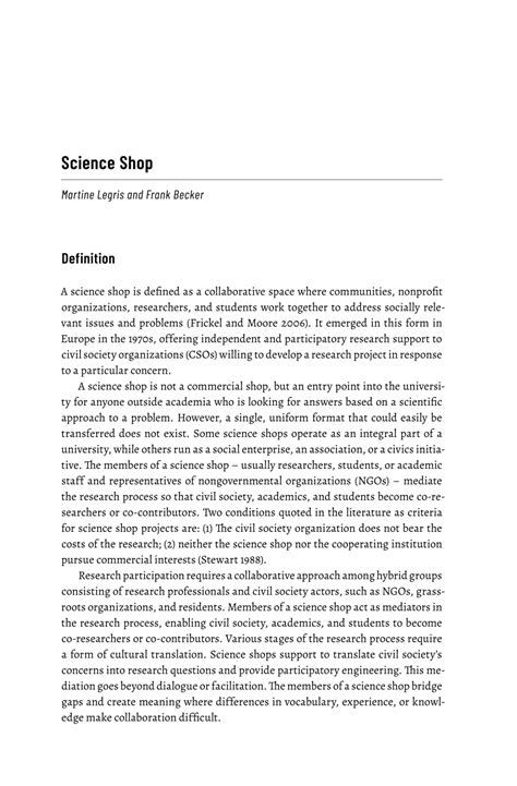 (PDF) Science Shop