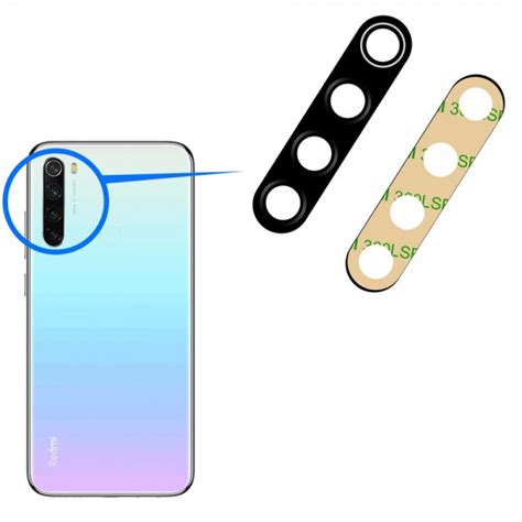 MMOBIEL Back Rear Camera Glass Lens Replacement For Xiaomi Redmi Note 8