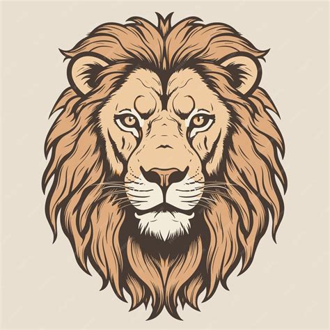 Premium Vector Lion Head Illustration A Lion Head Logo Vector