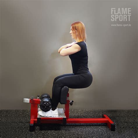 Kniebeugentrainer Sissy Squat Bench 1s Flame Sport Flame Sport Fitnessgeräte Hersteller