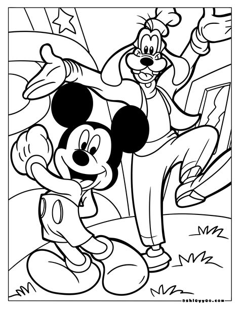 Mickey Mouse Coloring Sheets Printable - Clara Printable
