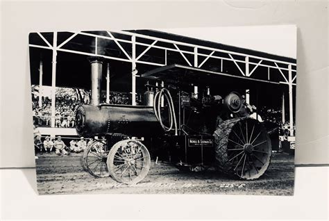 Rppc Nichols Shepard Co Steam Engine Tractor Ear S Vtg Postcard