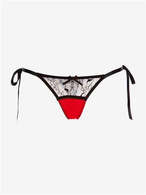 Tempt Me Tie Side Thongs Pure Chemistry Lingerie
