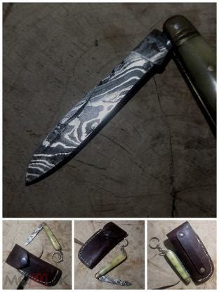 Нож складной Дамаск костяная рукоять Греция (торги завершены #306993575)