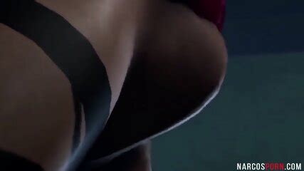 D Brunette MILF Riding Huge Massive Cock