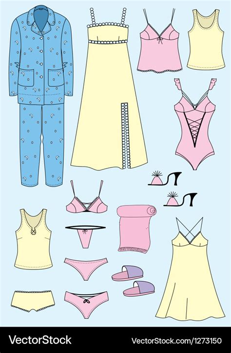 Lingerie Set Royalty Free Vector Image VectorStock
