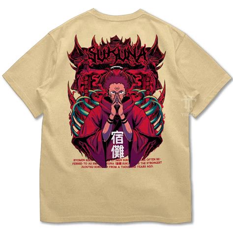 Jual Triad Kaos Anime Jujutsu Kaisen Series Ryomen Sukuna T Shirt Baju Manga Jepang A3768