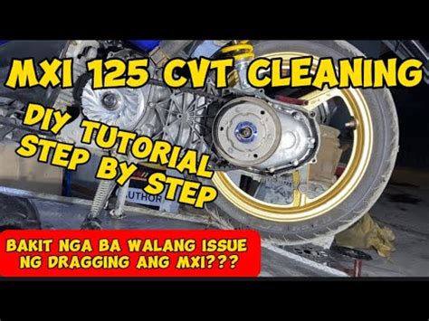 CVT CLEANING Mxi 125 Tutorial Step By Step YouTube