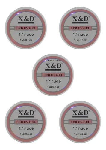 Kit 5 Gel Xed Led Uv Nude 17 15g Original Unha Gel MercadoLivre