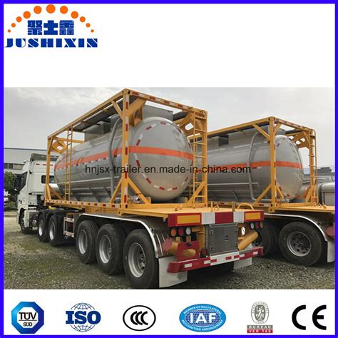 Feet Chemical Liquid Tanker Container In Cbm Iso Tank Container