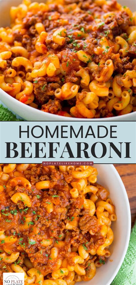 Homemade Beefaroni Recipe