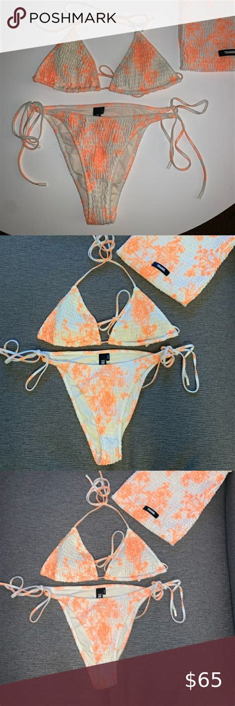 Triangl Vinca Bikini In Marmalade Size XL Bikinis Vinca High Leg