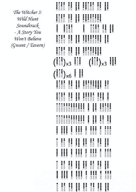 The witcher 3 wild hunt a story you won t believe gwent tin whistle tab ...