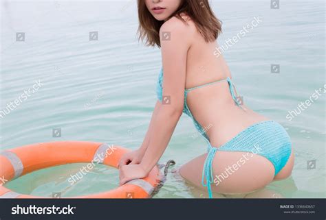 Sexy Asian Girl Pink Bikini Japanese Stock Photo 1336640657 Shutterstock