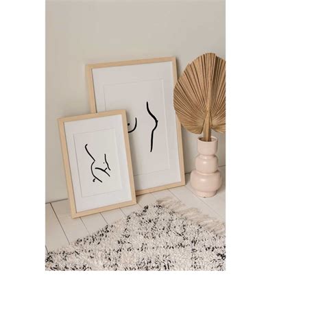 Minimalist Naked Woman Body Line Drawing Art Print Lady Fema Inspire Uplift