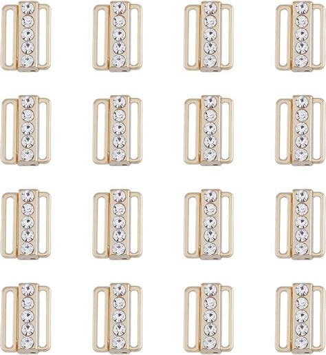 Sets Bra Rhinestone Clasp Bra Buckles Front Closing Bra Bikini Hook X Mm Replacement