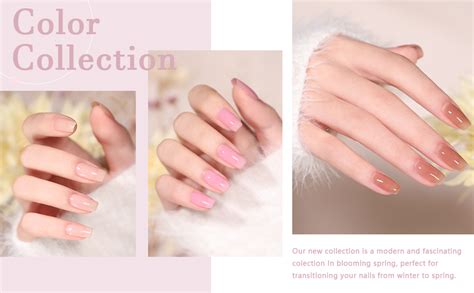 Amazon Shoyum Jelly Nude Gel Polish Set Sheer Milky White Pink Transparent Gel Nail