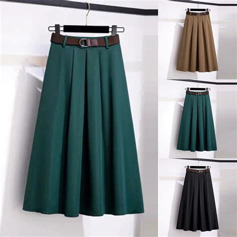 Antinious Winter Skirts for Women,Skirts for Women Trendy,Evening