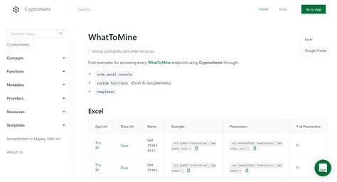 How To Pull WhatToMine Data Into Excel And Google Sheets Cryptosheets