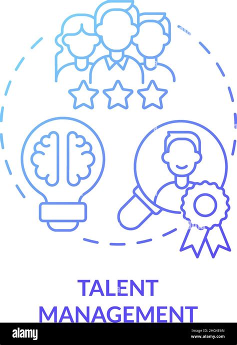 Talent Management Blue Gradient Concept Icon Stock Vector Image And Art