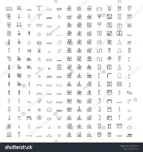 Ancient Egypt Backgroundegyptian Hieroglyph Symbolancient Culture Stock