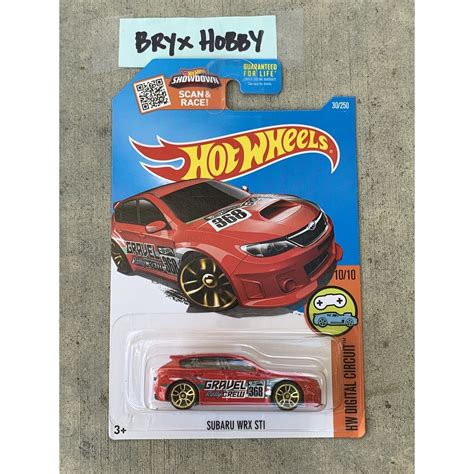 Hot Wheels US Carded 2016 HW Digital Circuit Subaru WRX STI 10 DHR03 D9B0K Red Shopee Malaysia