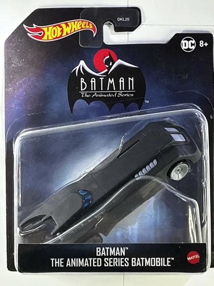 Hot wheels batmóvel batman animated series dkl20 escala 1 64 mattel Carrinho de Brinquedo