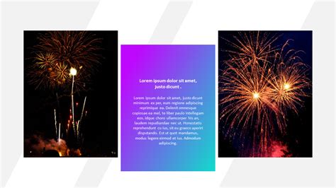 Fireworks Festival Slide Presentationlifestyleppt Templates