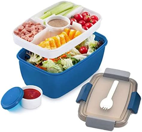 MUJUZE Lunch Box Aveccompartiment De Subdivision Pour Adultes Enfants