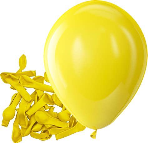 Bezente Yellow Balloons Latex Party Balloons 150 Pack 5 Inch Matte