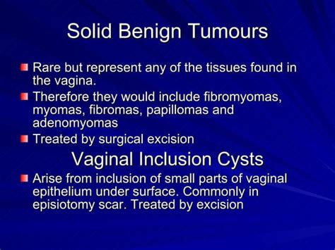 Benign Lesions Of The Cervix Vagina And Vulva Ppt Sexual Conditions Sexual Health