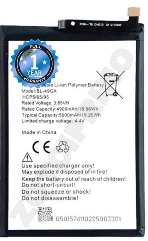 Zqtciprino Original Bl Gx Battery For Infinix Hot S Note