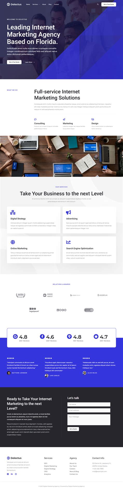 Digital Marketing Agency – Professional agency website template