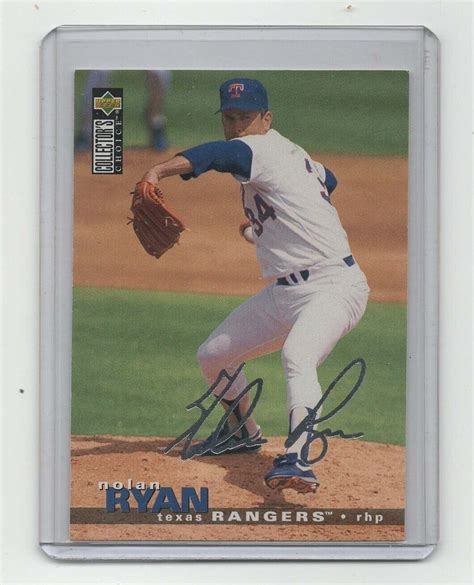 Upper Deck Collector S Choice Silver Signature Nolan Ryan