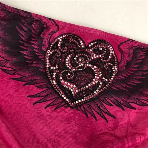 Sinful By Affliction Bikini Bottom Studded Wings Depop