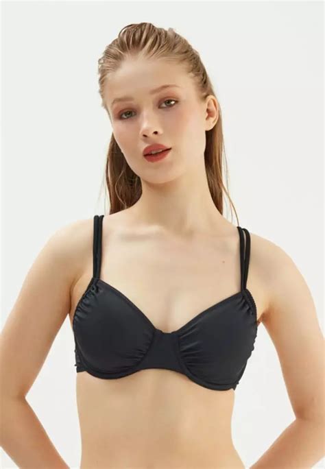 Buy Eros Black Bikini Top Adjustable Strap Underwire Swimwear For Women Online Zalora Malaysia