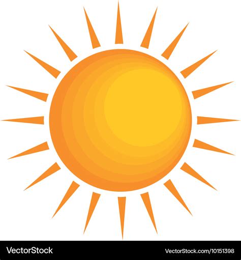 Sunny Sun Abstract Sunshine Icon Graphic Vector Image