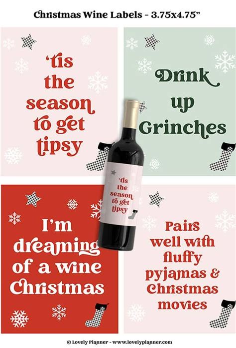 4 Free Printable Christmas Wine Labels Artofit