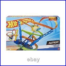 Car Track Set Hot Wheels Toy Car Track Set Spiral Speed Crash Powered By Motorized Booster