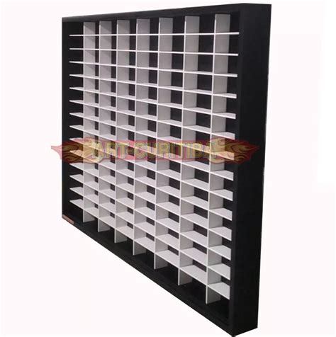 Estante Expositor Nichos Hot Wheels X X Preta Nicho Branco Art Curitiba