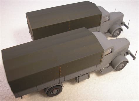 WWII German Hanomag 4 Ton Trucks - By Rick Hoskinson