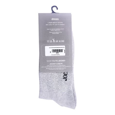 Buy Jockey Crew Socks Dress Plain For Men Grey Makskpndknnn 973