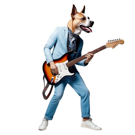Download Ai Dog Guitarist Royalty Free Stock Illustration Image