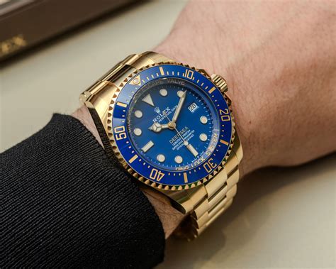 Hands On The Very Big Very Silly Very Gold Replica Rolex Deepsea