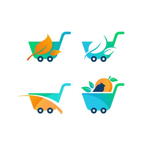 Vector graphic set of cart logo design template 8930415 Vector Art at ...