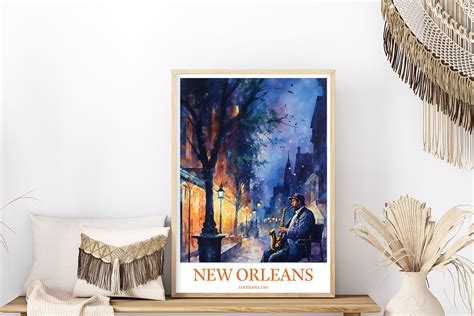 New Orleans Wall Art New Orleans Poster New Orleans Print Art Etsy