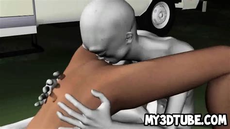 D Babe Getting Licked And Fucked By An Alien