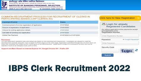 Ibps Clerk Recruitment 2022 Regristration Start Check And Apply Here