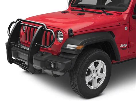 Redrock Jeep Wrangler Grille Guard Gloss Black J122640 Jl 18 24 Jeep Wrangler Jl Free Shipping