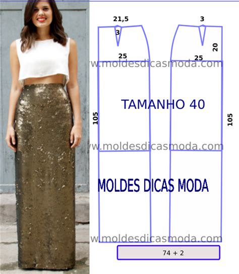 Saia Lantejoulas Moldes Dicas Moda Camiseta Fa A Voc Mesmo